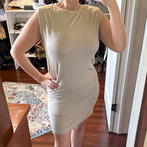 Rachel Zoe Beige Sleeveless Dress